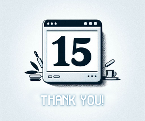 Thanks for 15 years